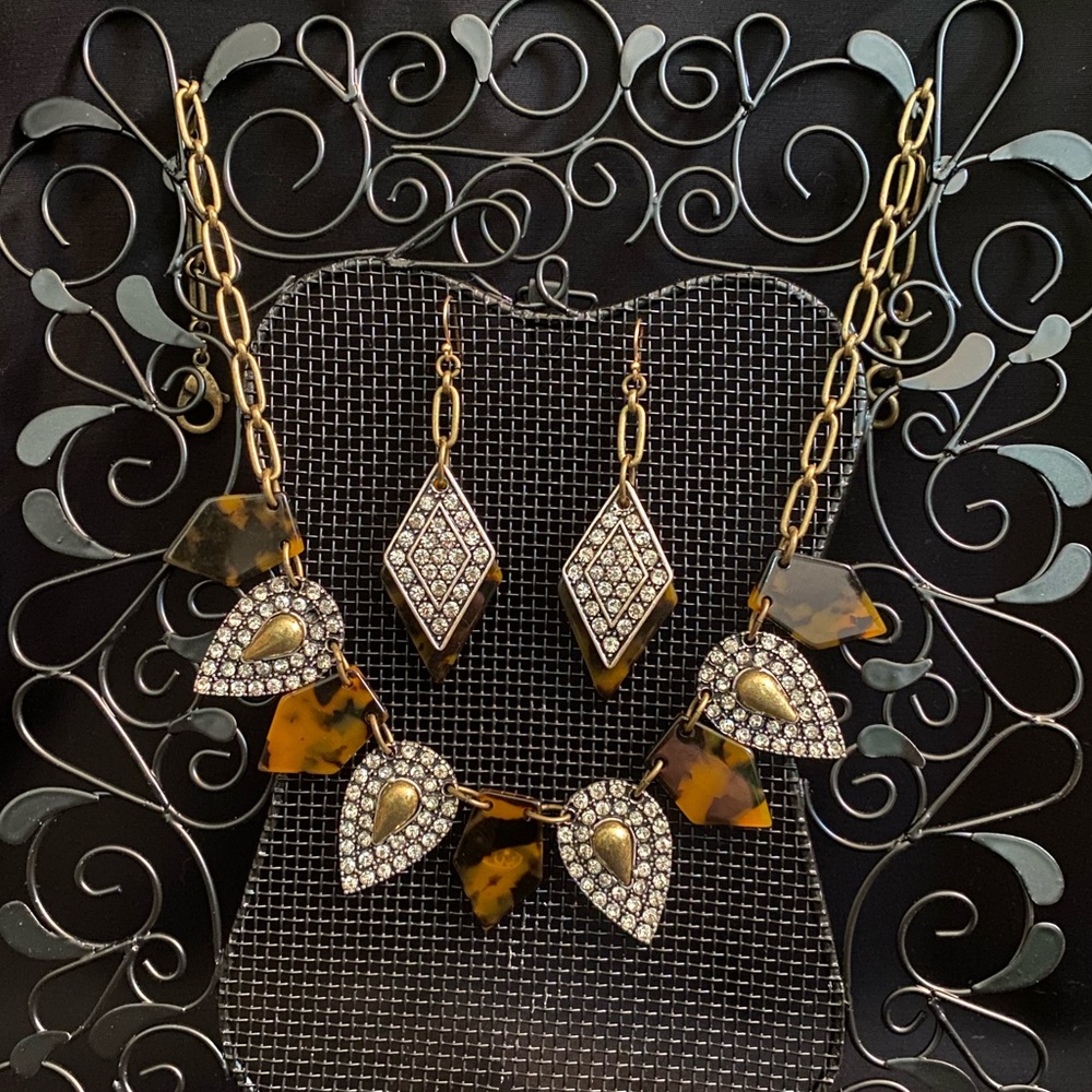 Lulu Frost for J Crew Necklace and Earring set